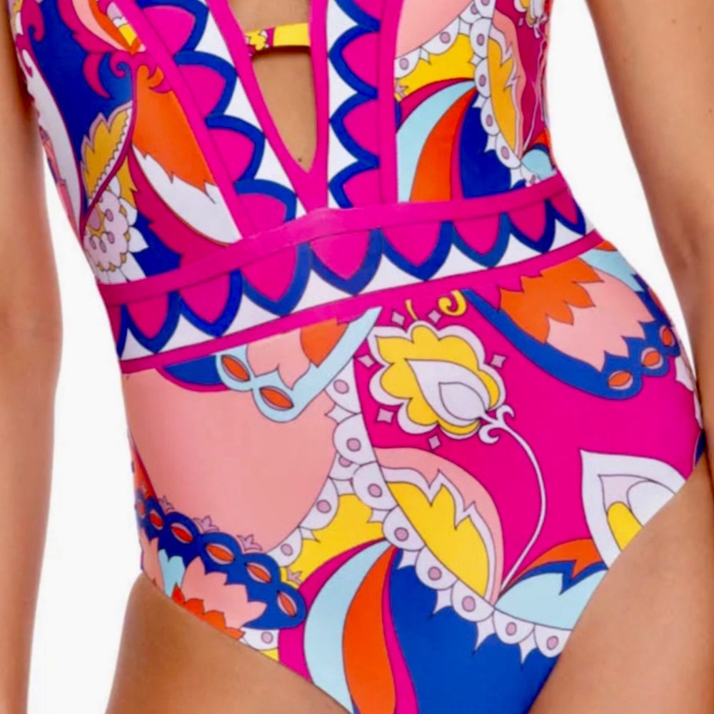 NWT Trina Turk Sevilla plunge swimsuit